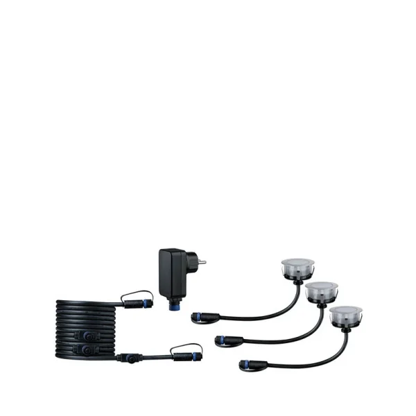 Paulmann - Plug & Shine 3 LED Erd Spot Floor Insect-friendly IP67 Silver