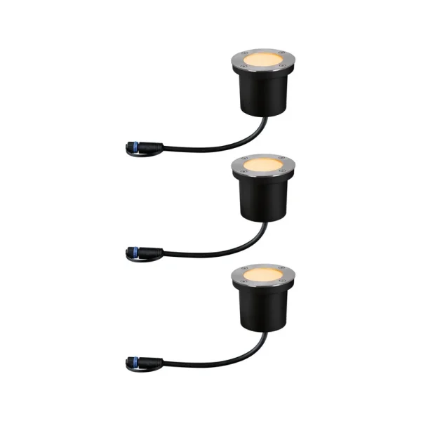 Paulmann - Plug & Shine LED Einbaulampe 4,5 W 3er-Set IP67