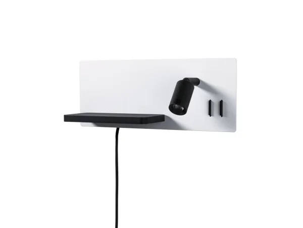 Paulmann - Serra LED Wandleuchte USB C Dim. Right Side Matt Weiß/Matt Schwarz
