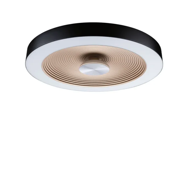 Paulmann - Volea LED-Deckenlampe, Ø40 cm, IP44, schwarz/gold