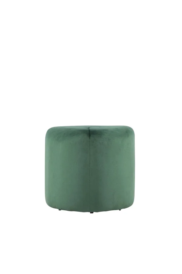 Peg Pouf Ø46cm Velour grün.