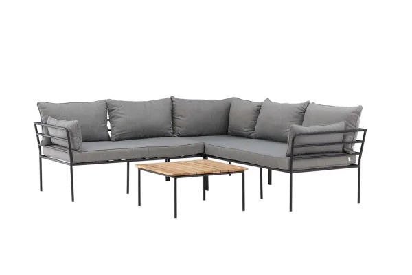 Penh Lounge-Set 2 Teile grau,natur.