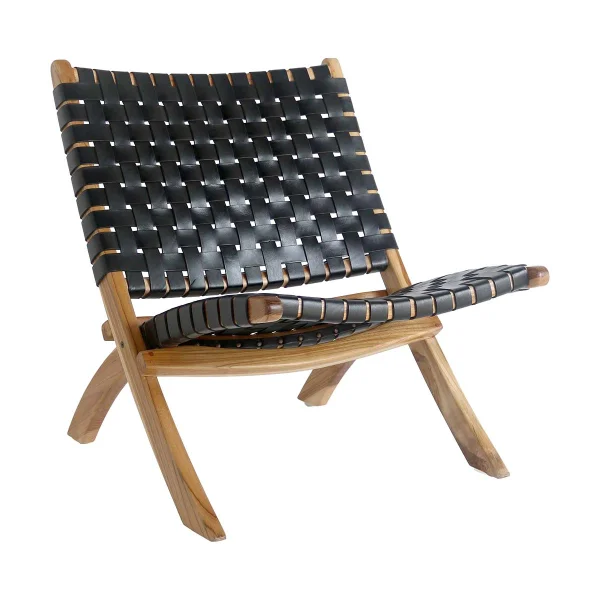 Perugia Sessel Leder schwarz.