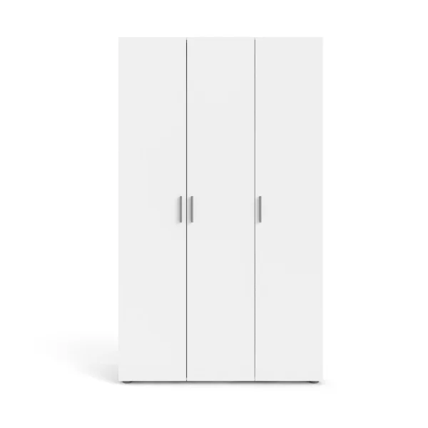 Petra Kleiderschrank 3 Türen weiß.