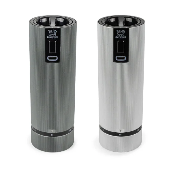 Peugeot Line Z DUO Electric Salz-und Pfeffermühle 2er Set Aluminium-carbon