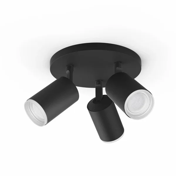 Philips Hue - Fugato Punkt 3 Deckenlampe 3-flg. RGBW schwarz