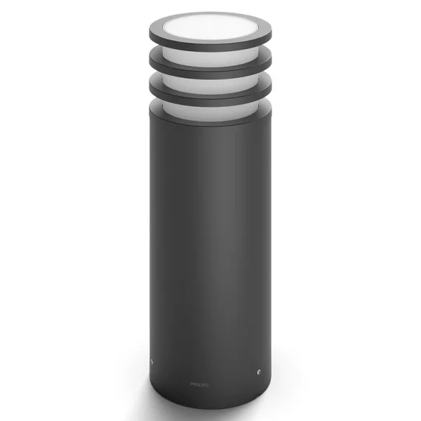 Philips Hue - Lucca LED-Sockelleuchte, schwarz, smart