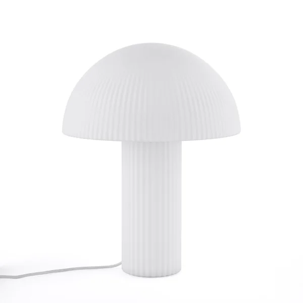 Pilzlampe, Geriffeltes Opalglas, Loulou