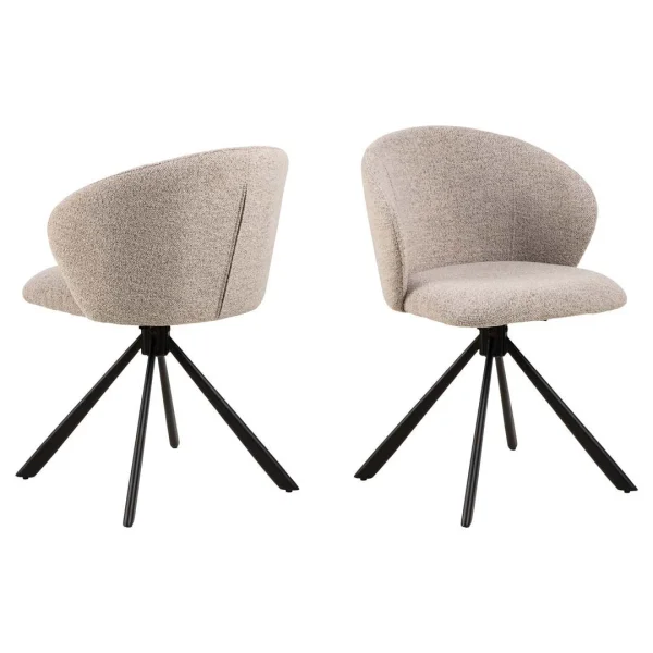 Pippa Esszimmerstuhl beige.