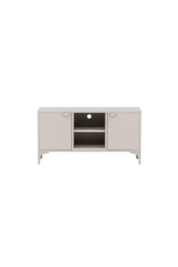Piring TV Tisch 2 Türen 1 Ablage beige.
