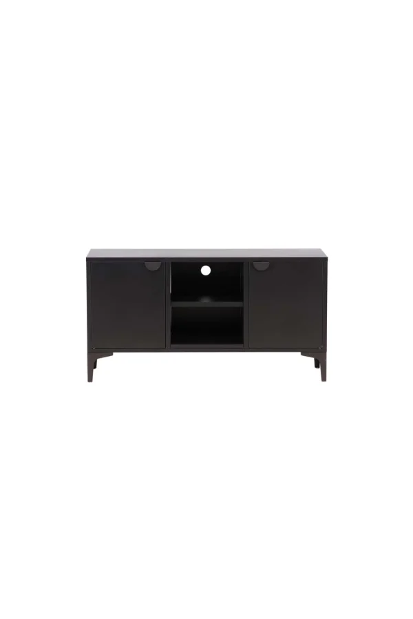Piring TV Tisch 2 Türen 1 Ablage schwarz.
