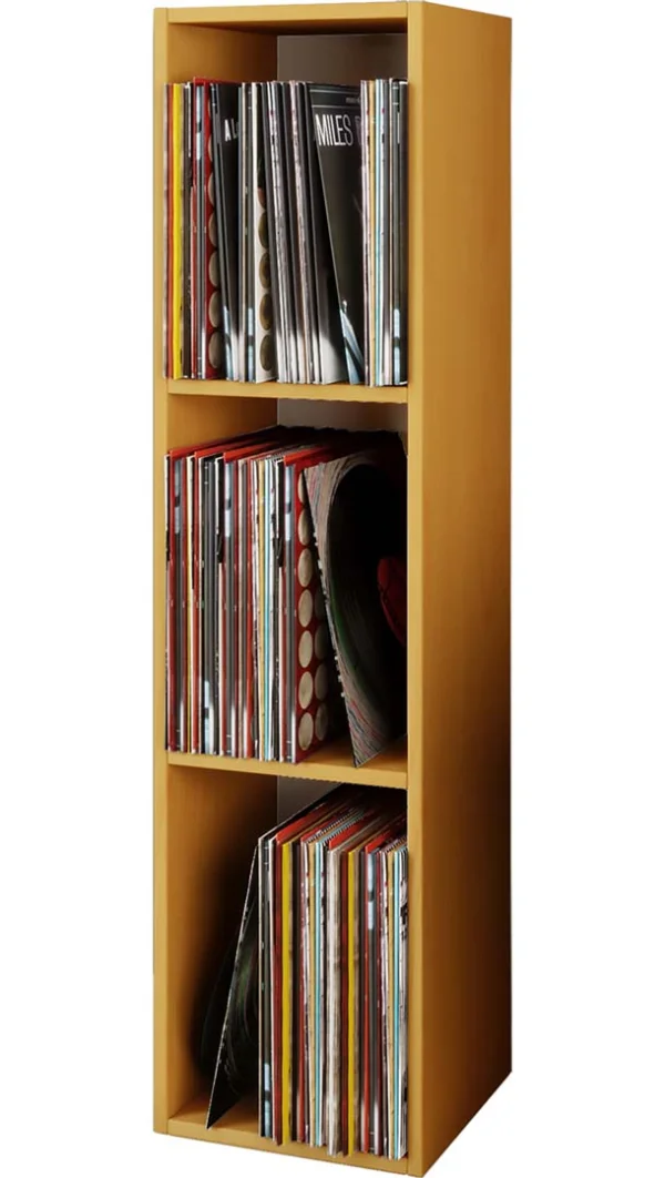 Platto3 Regal für LP 3 Ablagen Buche dekor.