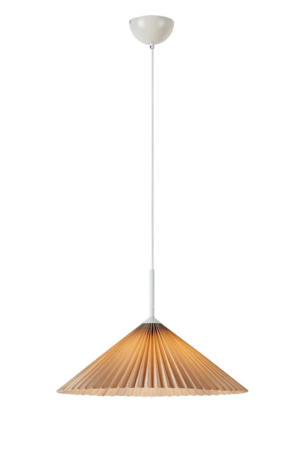 Plisado Hängelampe Beige 50 cm
