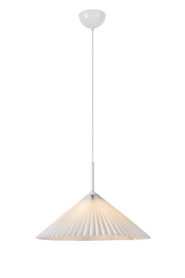 Plisado Hängelampe Weiß 50 cm