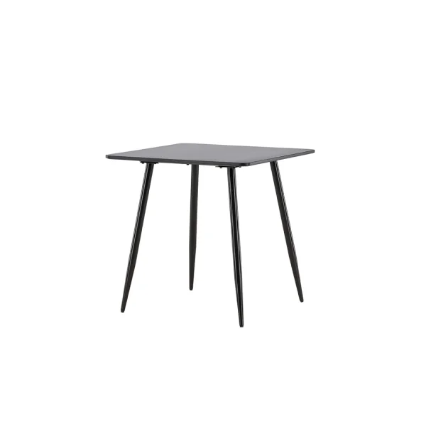 Polar Esstisch 75x75 cm schwarz.
