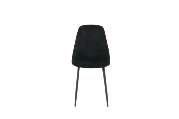 PolarDiamond Esszimmerstuhl Velour schwarz.
