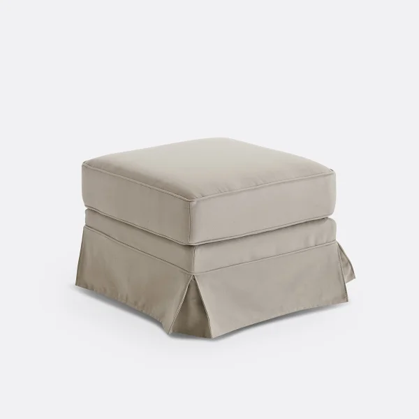 Polsterhocker Adelia, Baumwolle, Premium-komfort