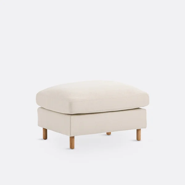 Polsterhocker Loméo, Polyester Meliert