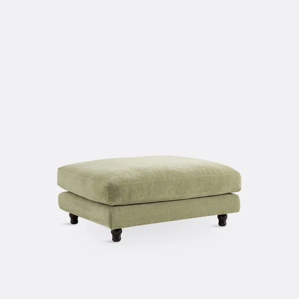Polsterhocker Noon, Polyester Meliert