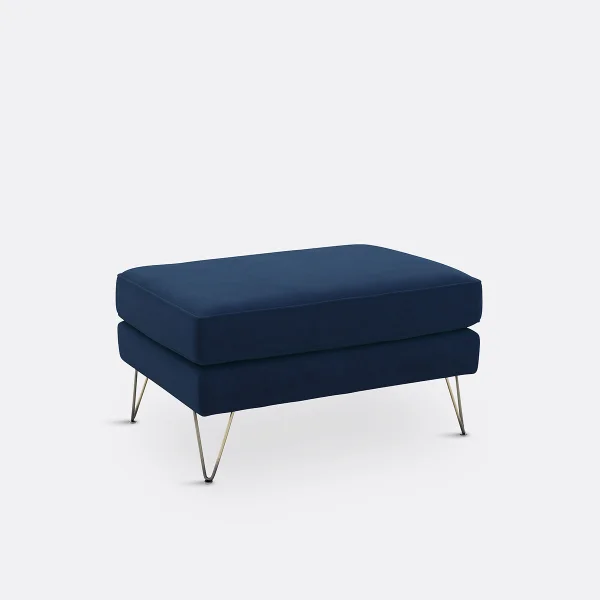 Polsterhocker Topim, Samt
