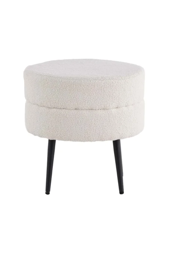 Pot Pouf Ø40cm weiß.