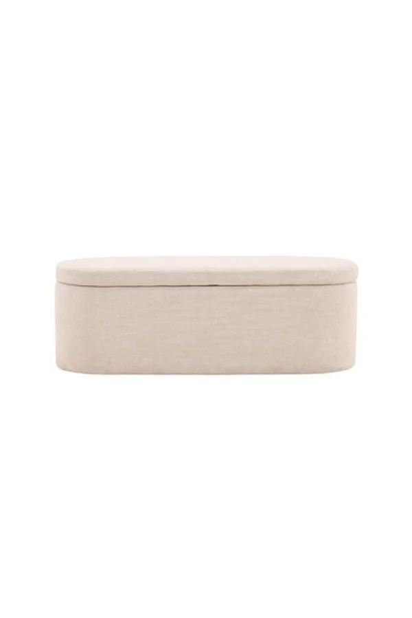 Potenza Pouf mit Aufbewahrung offwhite.