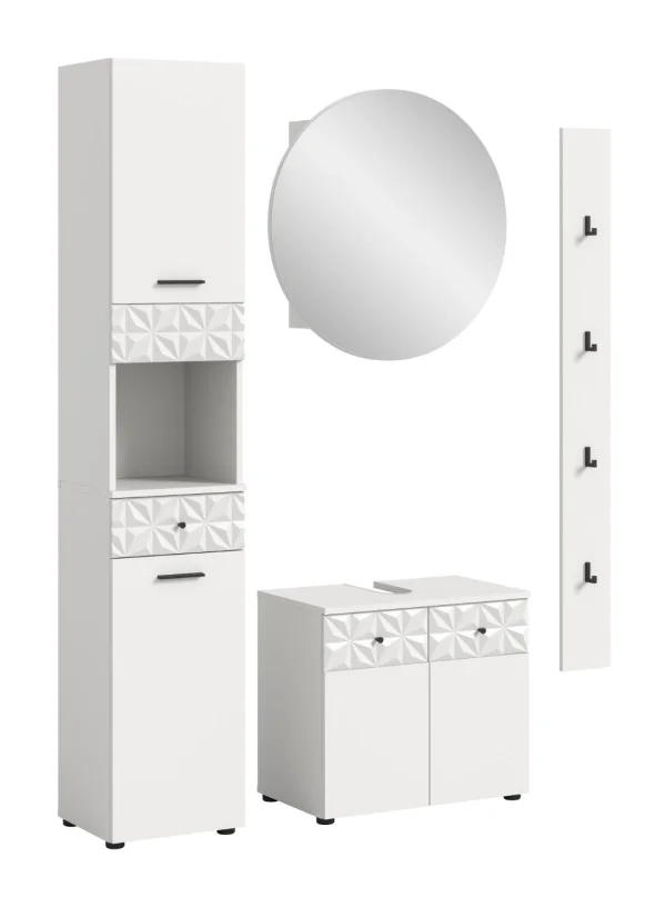 Prisma Badmöbelset P2 Weiß.