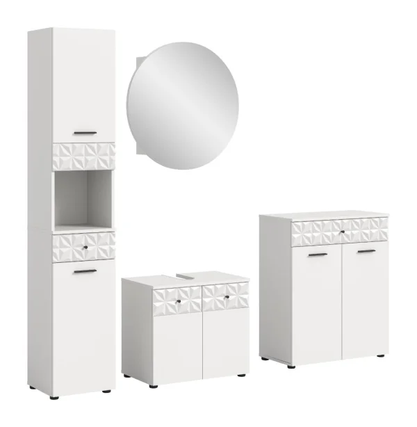 Prisma Badmöbelset P7 Weiß.