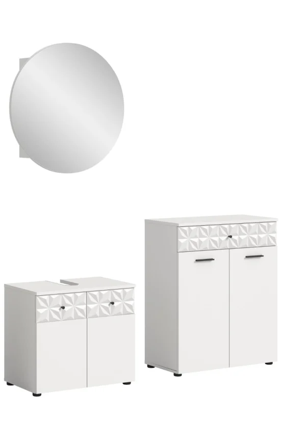 Prisma Badmöbelset P8 Weiß.