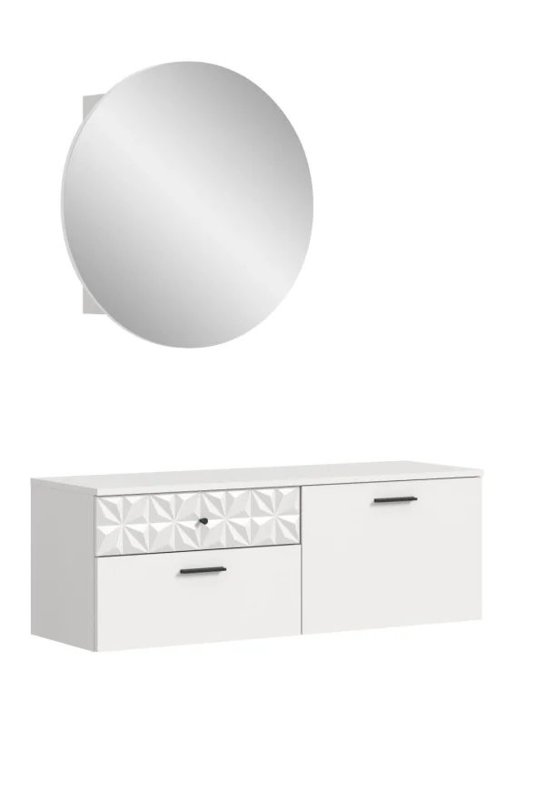 Prisma Garderobenmöbel Set P3 Weiß.