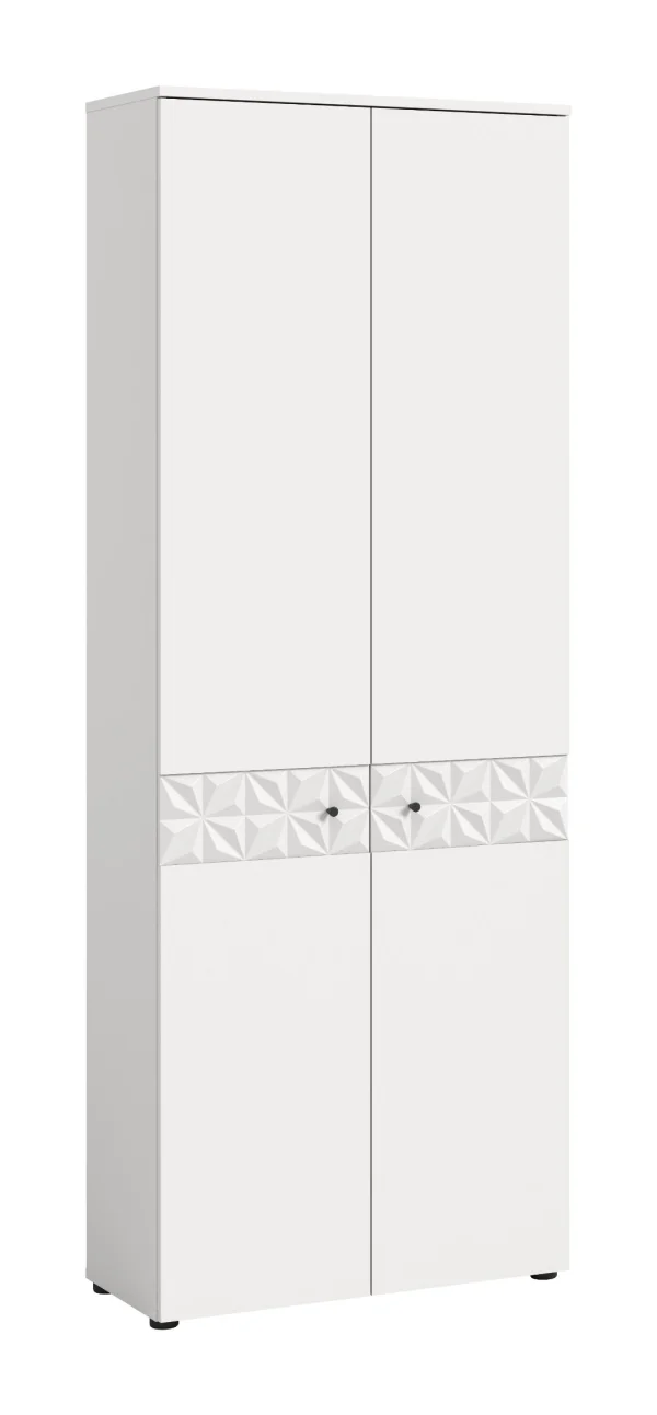 Prisma Kleiderschrank 2 Türen weiß.