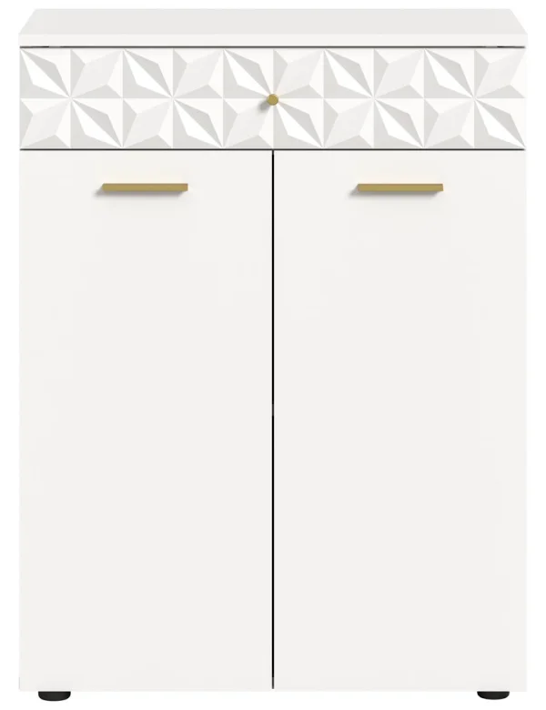 Prisma Sideboard 2 Türen, 1 Schublade weiß.