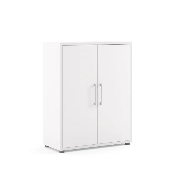Prisme Büro Aufbewahrung 2 Türen. Weiss.