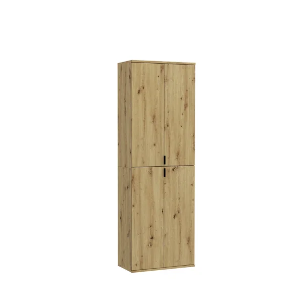 ProjektX Kleiderschrank 4 Türen Eiche Dekor.