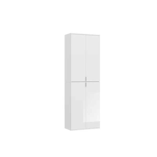 ProjektX Kleiderschrank 4 Türen weiß.