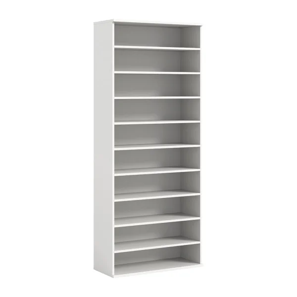 ProjektX Schuhschrank 10 Fächer weiß Hochglanz.