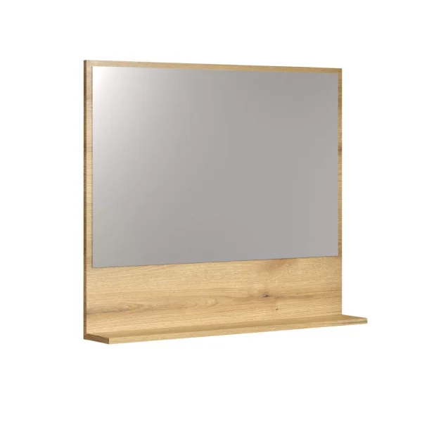 PureBliss Bad Spiegel 80cm mit Ablage Eiche dekor.