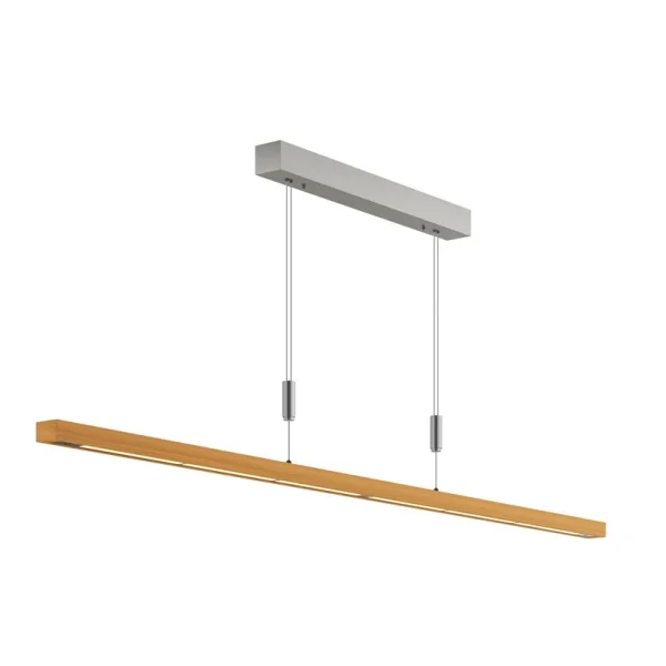 Quitani - Nora Pendelleuchte Oak/Nickel Lucande