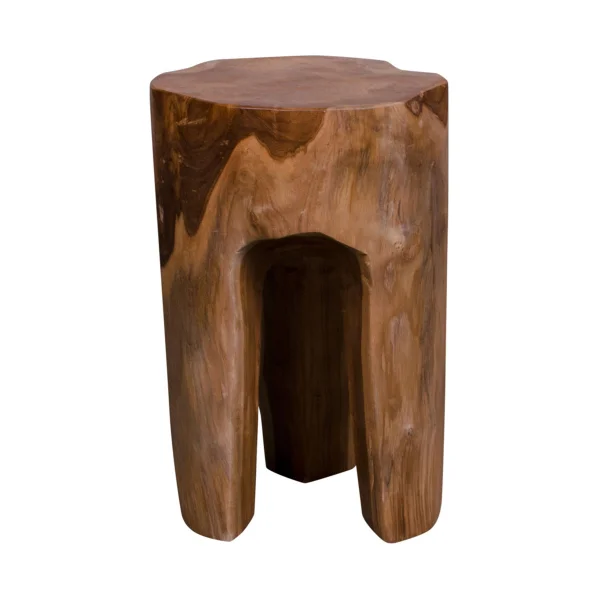 Rain Hocker aus Teak Natur.