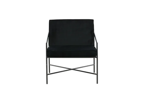 Rakel Sessel Velour schwarz.