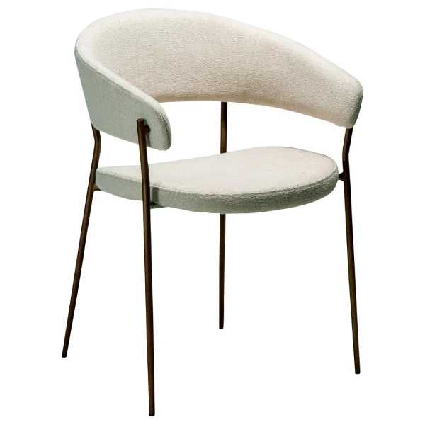 Reboot Dan-Form Esszimmerstuhl mit Armlehnen beige.