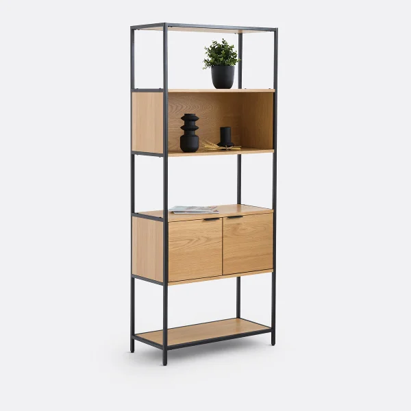 Regalmodul Volga Mit 1 Offenen Kasten Und 2 Türen