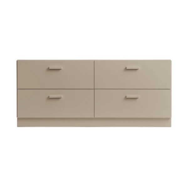 Relief Relief Kommode niedrig mit Sockel 123x46,6 cm Beige