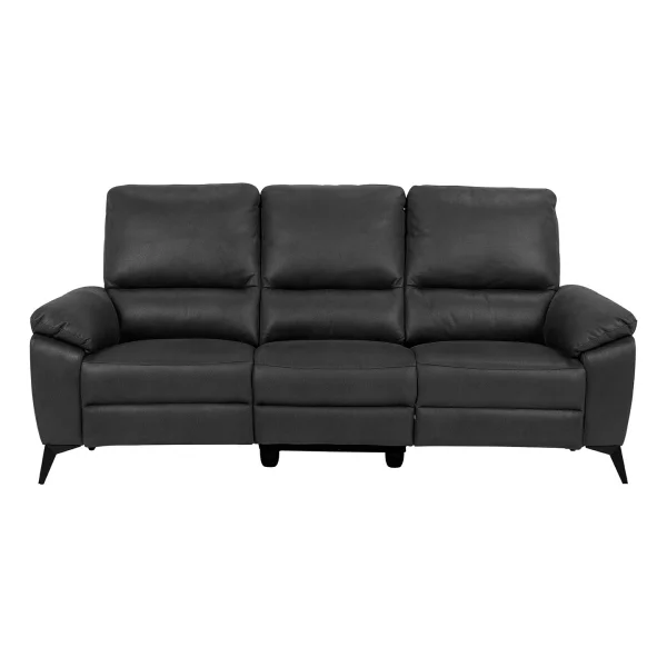 Rie Sofa 3-Sitzer Recliner elektrisch, grau.