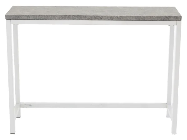 Rise Konsolentisch 30x110 cm Beton dekor, weiß.