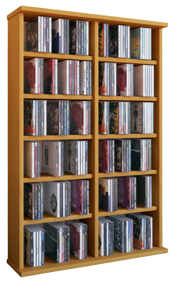 Ronul Regal CD-Turm 12 Fächer Buche dekor.