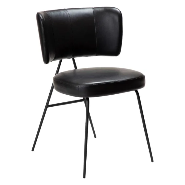 Roost Esszimmerstuhl PU-Kunstleder schwarz.