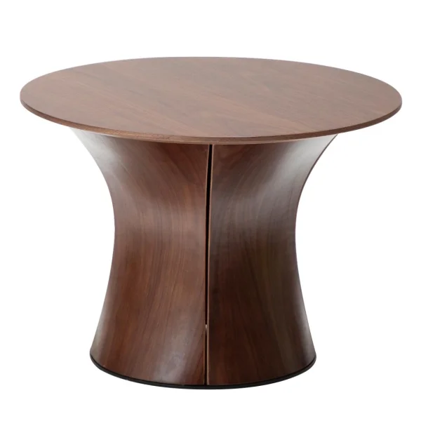 Root Dan-Form Beistelltisch Furnier Walnuss.