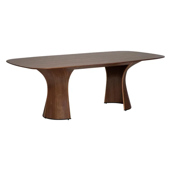 Root Dan-Form Esstisch Furnier Walnuss.