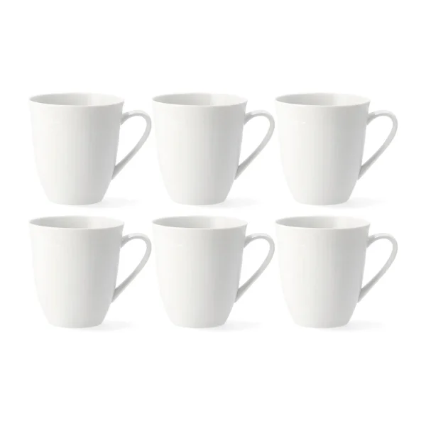 Rörstrand Swedish Grace große Tasse 6er Pack Weiß